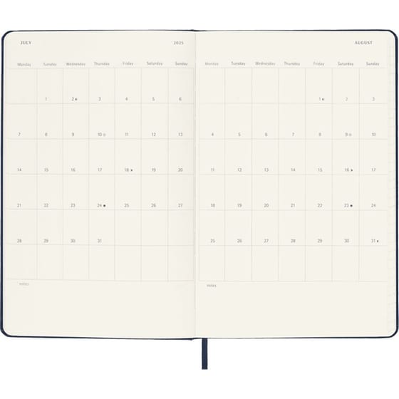 Ημερολόγιο Ημερήσιο Moleskine 2025 12M Large Blue Hard image 3