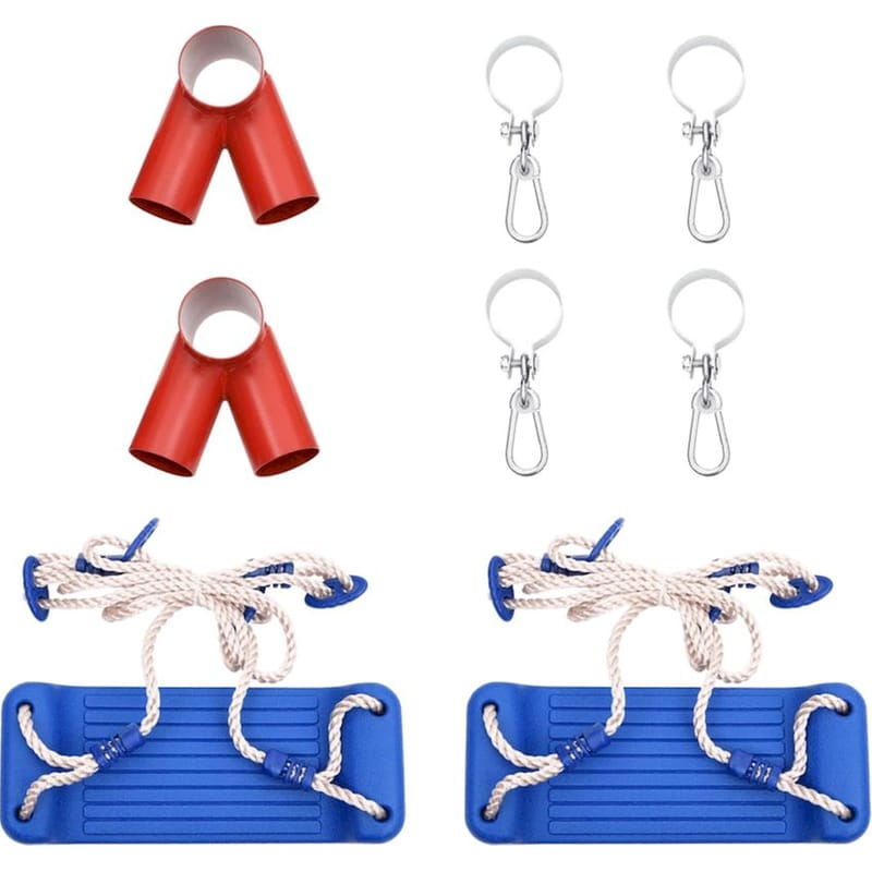 VIDAXL VidaXL Κούνιες με Σχοινιά 2 Τμχ 38x16cm από Πολυαιθυλένιο - Μπλε