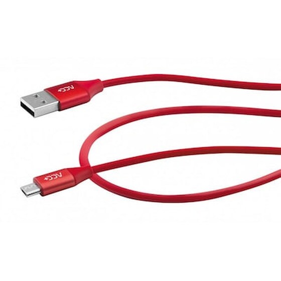 Καλώδιο δεδομένων Maxcom Usb to Micro-usb 2.4A 1m - Red image 0