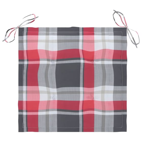 Σετ Καρέκλες Κήπου VIDAXL Μασίφ Ξύλο Ακακίας 4 τμχ - Γκρι/Πολύχρωμο image 8