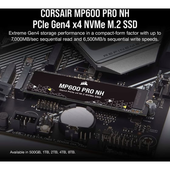 Εσωτερικός Σκληρός Δίσκος SSD Corsair MP600 PRO NH 2TB M.2 NVMe PCI Express 4.0 image 10