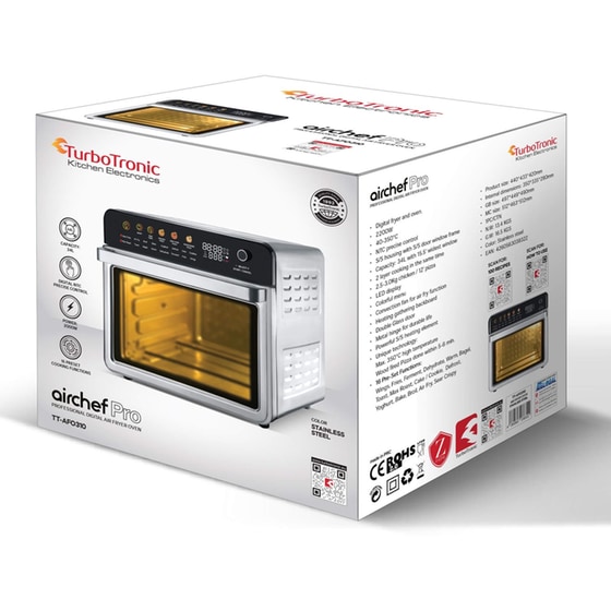 TURBOTRONIC TT-AFO310 34 Lt Ασημί Ηλεκτρικό Φουρνάκι image 19