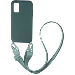 Θήκη Samsung Galaxy A02S - Sonique Carryhang Liquid Silicone Strap - Πράσινο