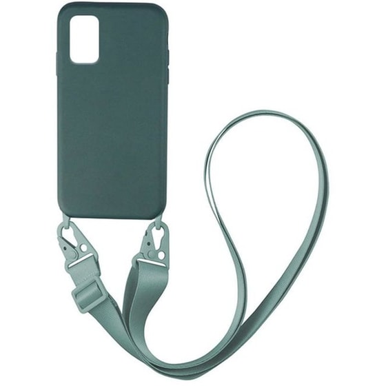 Θήκη Samsung Galaxy A02S - Sonique Carryhang Liquid Silicone Strap - Πράσινο image 0