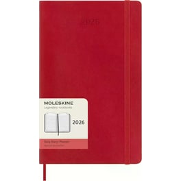 Ημερολόγιο Ημερήσιο Moleskine 2026 12Μ Large Scarlet Red Soft