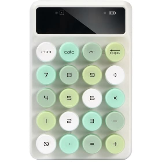 Alcatroz JellyBean Num A3 Ασύρματο Bluetooth Αριθμητικό Πληκτρολόγιο Crayon Green image 0