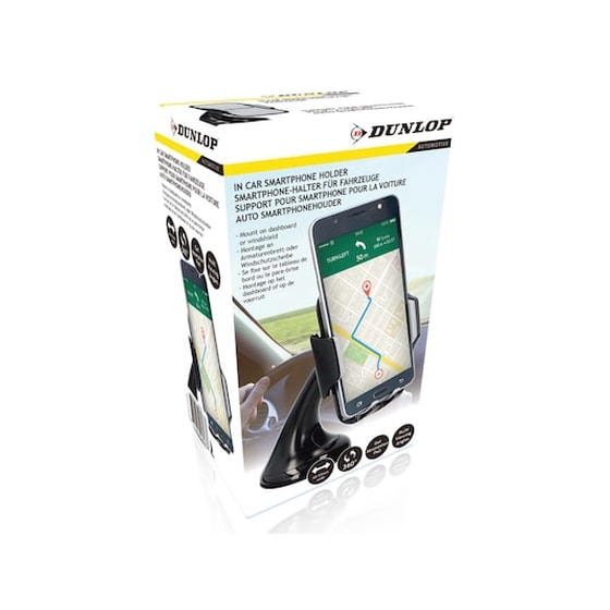 Dunlop Universal Βάση Αυτοκινήτου Για Κινητά Smartphones Tablets Και Gps Σε Μαύρο Χρώμα, 06983 image 1