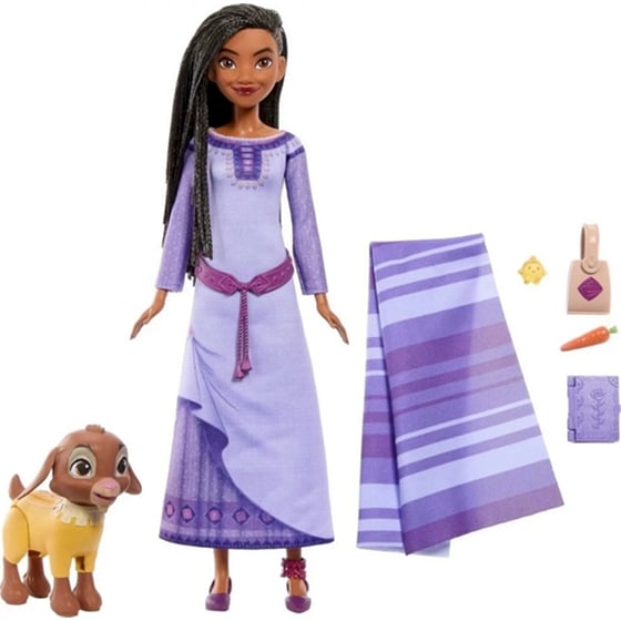 Κούκλα Disney Wish Asha Of Rosas & Valentino (HPX25) image 1
