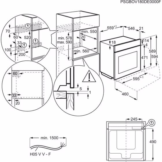 AEG BPE748380M AssistedCooking 71 Lt Inox Εντοιχιζόμενος Φούρνος Άνω Πάγκου image 7