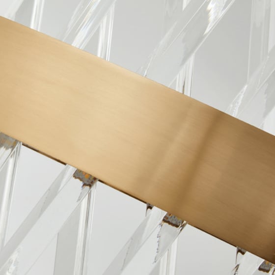 Απλίκα Τοίχου Led Homelighting Μεταλλική 23x12x30 cm - Χρυσή image 2