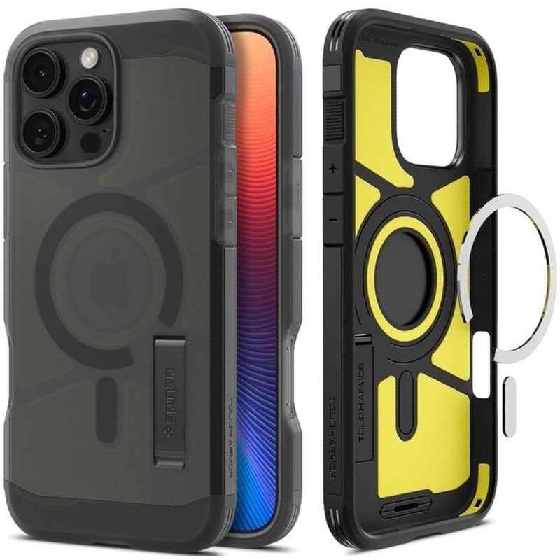 Θήκη Apple Iphone 16 Pro Max - Spigen Tough Armor Ai Magfit Ανθεκτική Με Magsafe - Frost Black (acs08502)