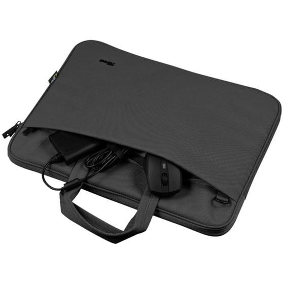 Τσάντα Laptop Trust Bologna Eco 16" + Ασύρματο Ποντίκι Yvi Επαναφορτιζόμενο - Μαύρο image 2
