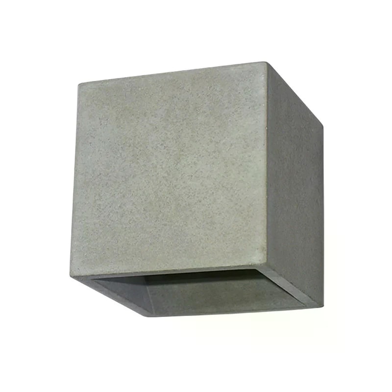 ACA DECOR Απλίκα Τοίχου Aca Block Gc85141w Τσιμεντένια 12x12x12 cm - Γκρι