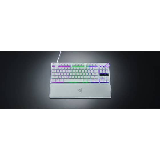 Razer Huntsman V3 Pro Tenkeyless Οπτικό Gaming Ενσύρματο Πληκτρολόγιο RGB Λευκό (US) image 6
