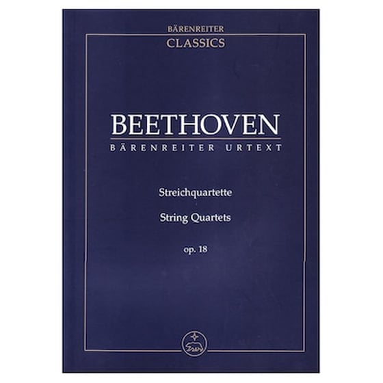 Βιβλίο Για Σύνολα Barenreiter Beethoven - String Quartets Op.18 [pocket Score] image 1