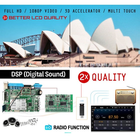 Ηχοσύστημα ΟΕΜ με Οθόνη Αφής 9" Multimedia με Bluetooth για SMART 451 (2007-2010) - Μαύρο image 2