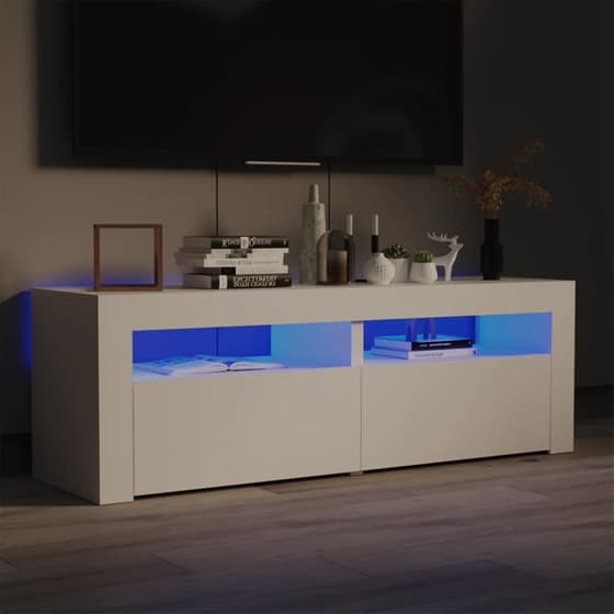 Έπιπλο Τηλεόρασης  VidaXL από Μοριοσανίδα 120x35x40 cm  - Λευκό image 1