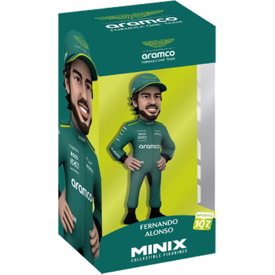 Φιγούρα MINIX Aston Martin Fernando Alonso 12cm image 1