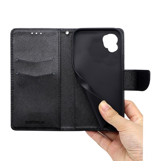 Θήκη Apple iPhone 14 - Sonique Trend Book - Μαύρο image 3