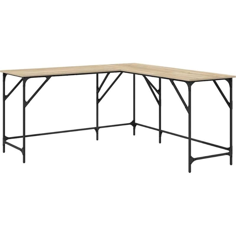 Γραφείο VidaXL από Επεξεργασμένο Ξύλο 149x149x75 cm - Sonoma Δρυς