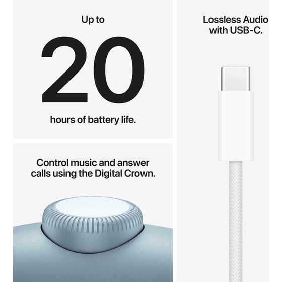 Apple AirPods Max 2 Ασύρματα Ακουστικά Κεφαλής - Blue image 6