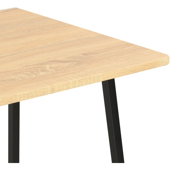 Γραφείο Βιβλιοθήκη VidaXL από Μοριοσανίδα 102x50cm - Δρυς/Μαύρο image 5