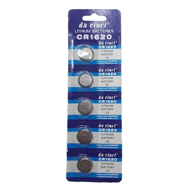 DA VINCI Μπαταρίες Λιθίου Cr1620 (3v) / 5 Τεμάχια - Da Vinci