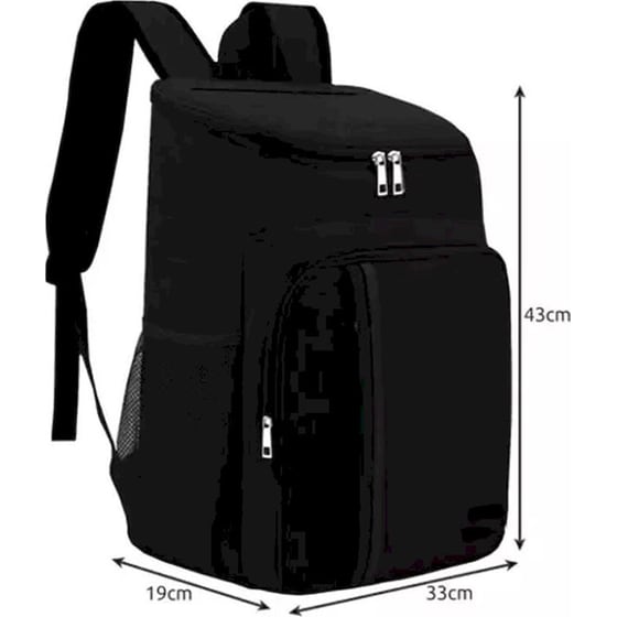 Ισοθερμική Τσάντα Πλάτης Aria Trade 26lt 43x33x19cm - Μαύρη image 7