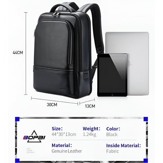 Τσάντα Laptop Bopai 61-70111 15.6" Αδιάβροχη - Μαύρο image 11