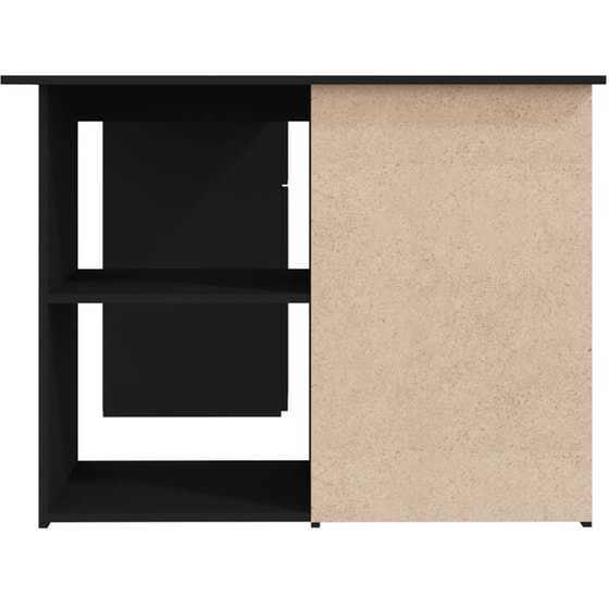 Γραφείο Γωνιακό VidaXL από Μοριοσανίδα 145x100cm - Μαύρο image 6