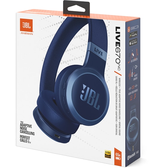 JBL Live 670NC Ασύρματα Ακουστικά Κεφαλής - Μπλε image 10