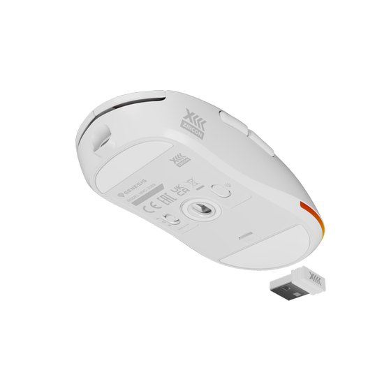 Genesis Zircon XIII Gaming Ασύρματο Ποντίκι - White image 9