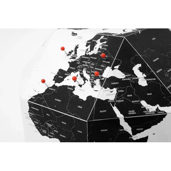 Υδρόγειος Σφαίρα Palomar Dearworld S 21cm - Λευκό/Μαύρο image 4