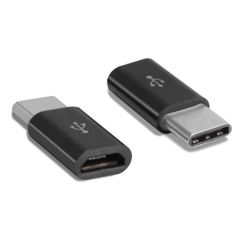 POWERTECH Αντάπτορας Powertech Cab-uc043 Usb-C to Micro Usb - Black