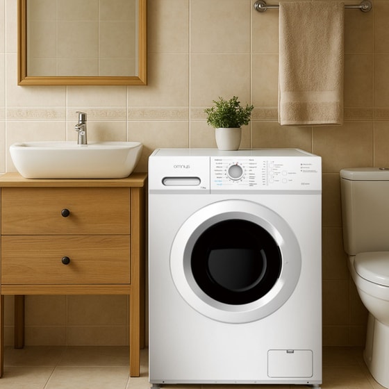 OMNYS WNM-7WH25BAS 7kg 1.200 Στροφές Λευκό Πλυντήριο Ρούχων image 5