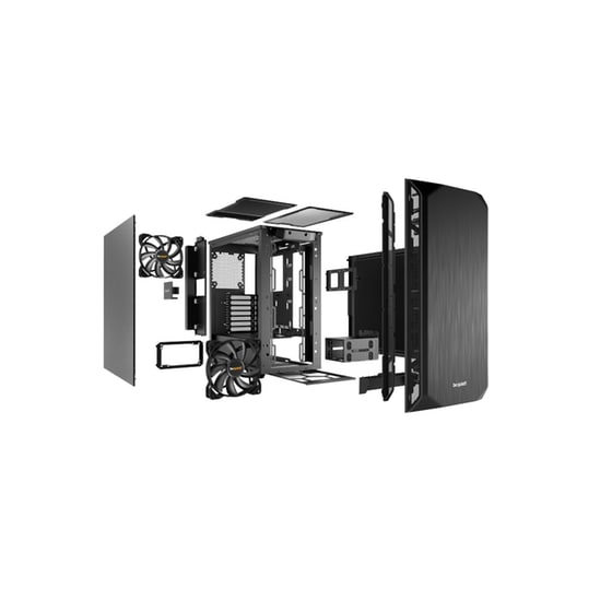 Κουτί Desktop Pure Base BeQuiet! 500 - Μαύρο image 3