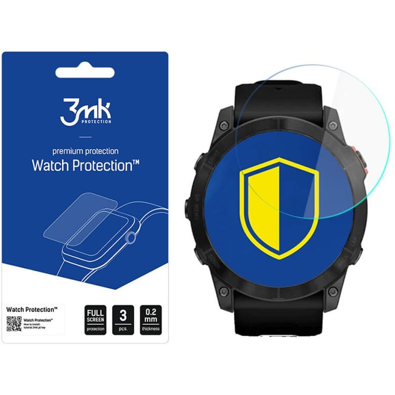 3MK Προστασία Οθόνης 3MK Watch ARC για Garmin Fenix 7x (3τμχ)