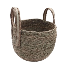 Καλάθι Αποθήκευσης Decostar 61181 Ψάθινο Φ29x21 cm - Μπεζ
