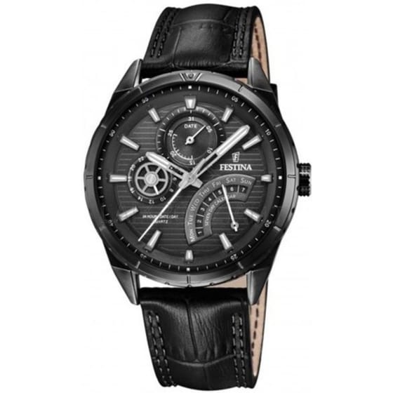 Ρολόι Ανδρικό Festina F16989/1 με Δερμάτινο Λουρί image 0