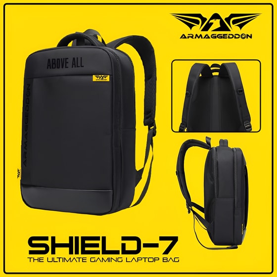 Τσάντα Laptop Armaggeddon Shield7 15.6" Αδιάβροχη - Μαύρο image 5