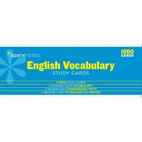 English Vocabulary SparkNotes Study Cards image 0