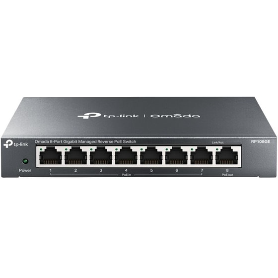 TP-Link TL-RP108GE Network Switch Managed L2 Gigabit Ethernet (10/100/1000 Mbps) 8-Port PoE Support image 0