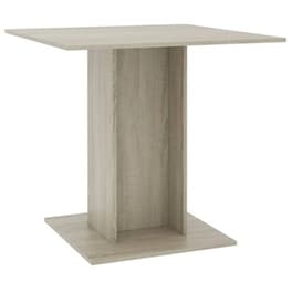 Τραπεζαρία Vidaxl  Sonoma Δρυς 80x80x75 cm από Μοριοσανίδα - Μπεζ