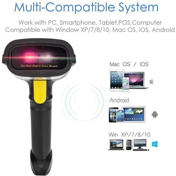 NETUM NT-1228BL Scanner Χειρός  Ενσύρματο Ανάγνωση 2D Barcodes Μαύρο image 4