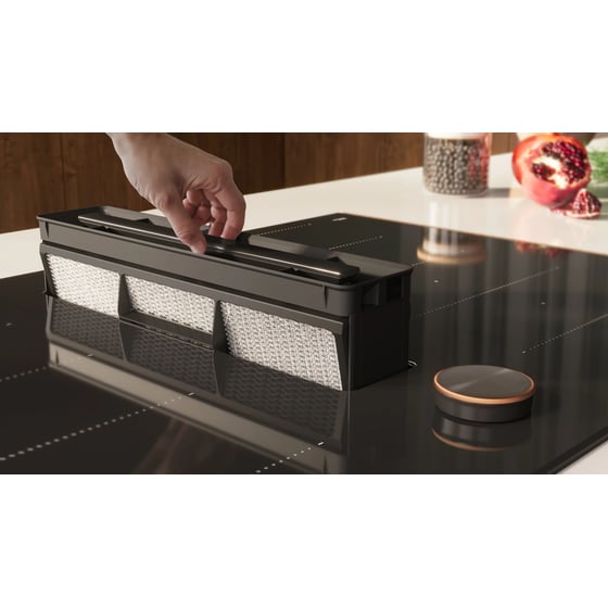 NEFF V56FHQ4L0 60 cm Μαύρο Εστία Επαγωγική Αυτόνομη με Ενσωματωμένο Απορροφητήρα image 3