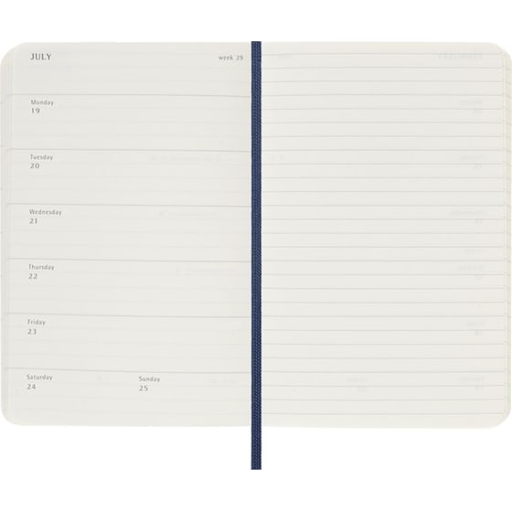 Ημερολόγιο Εβδομαδιαίο 2027 Moleskine 18Μ Pocket Softcover Μπλε image 2