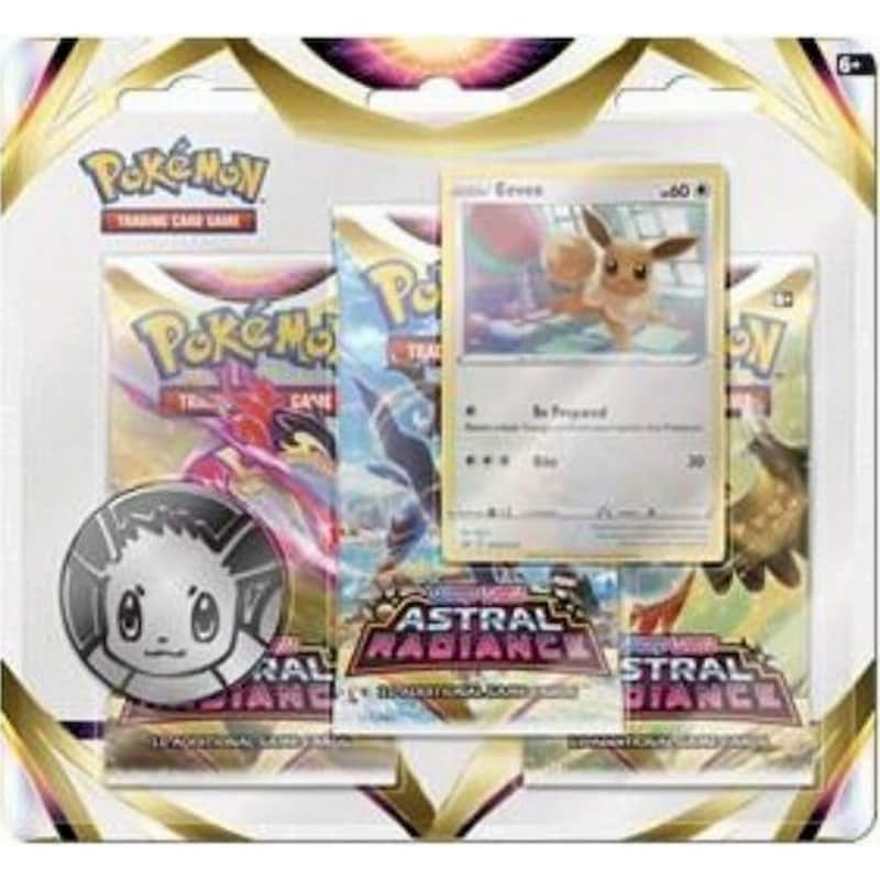 POKEMON USA Pokémon TCG: Sword Shield - Astral Radiance 3-Booster Blister Eevee (Pokemon USA)