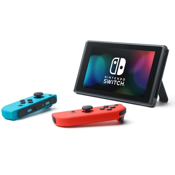 Nintendo Switch 2019 Neon Blue/Neon Red & NBA 2K21 Bundle image 3