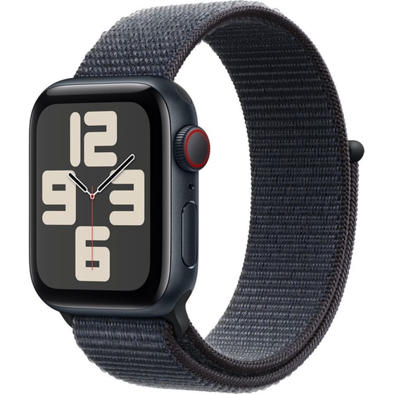 Apple Watch SE GPS + Cellular 40mm Midnight Aluminum Case with Ink Sport Loop image 0