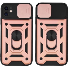 Θήκη  Apple iPhone 11 - Sonique Ring Armor Campro - Ροζ Χρυσό
